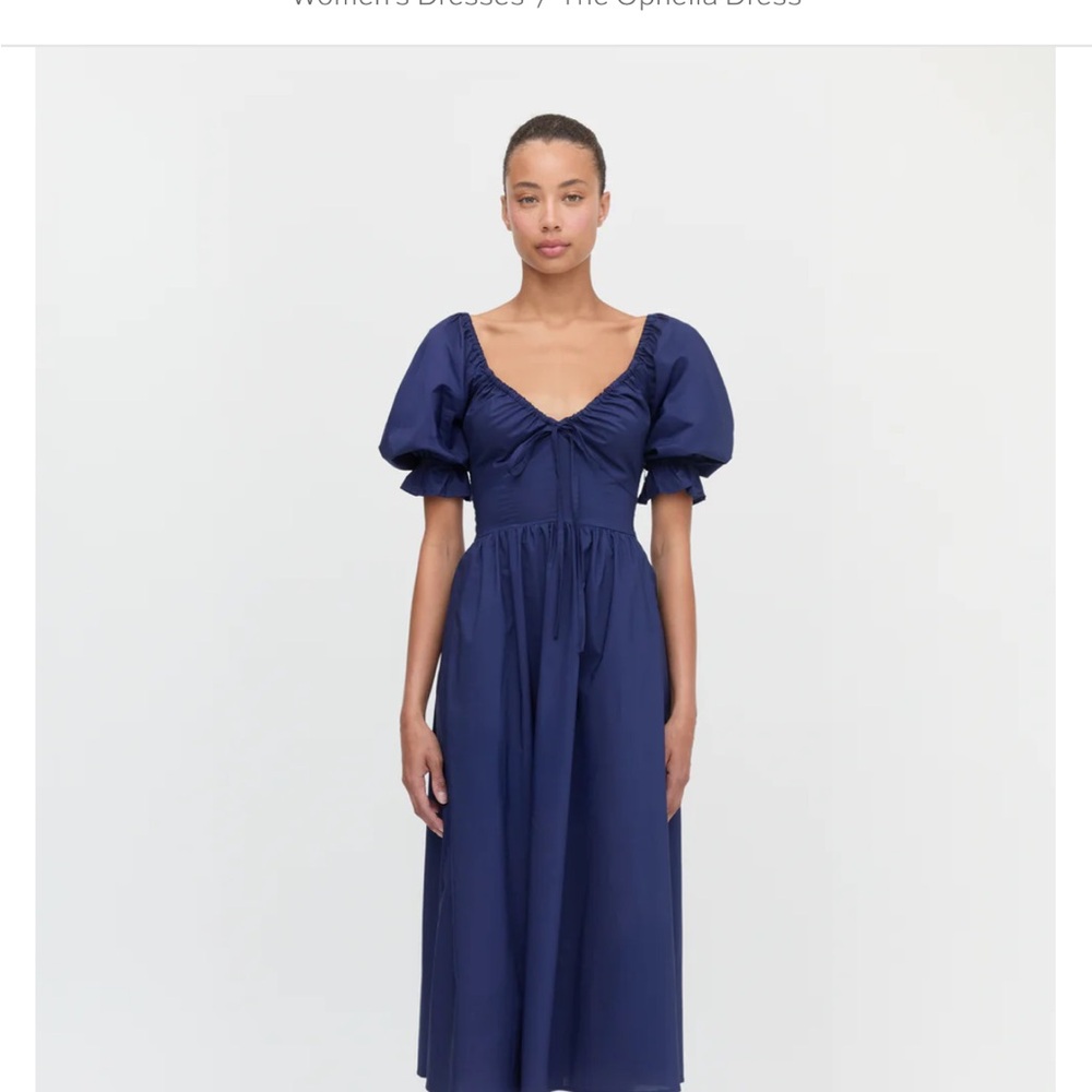 Hill House Ophelia Midi Dress in Navy